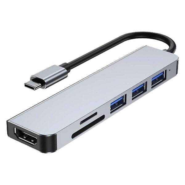 HDTV Adapter 6in1 USB C HUB + Card reader 3 usb 3