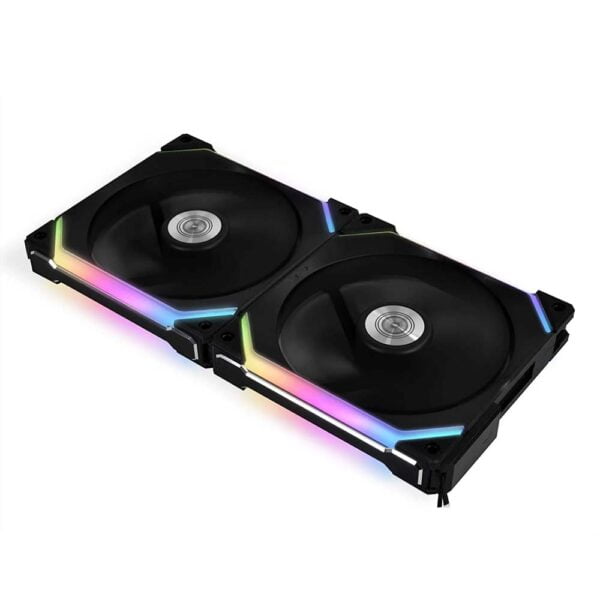 Lian Li UNI Fan SL 140 Twin Pack Digital Addressable RGB 140 Fan with Controller BLACK