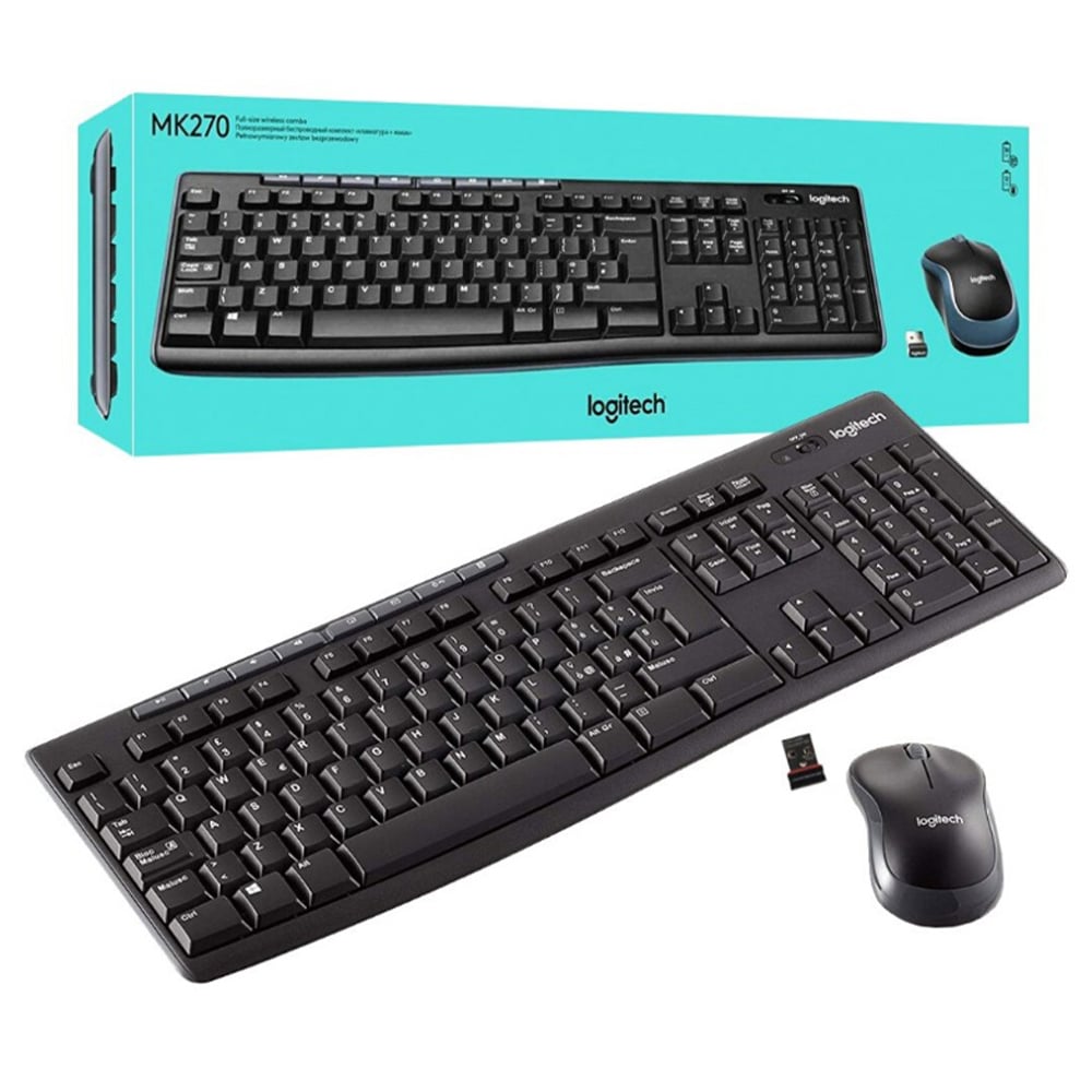 Logitech MK270 Wireless Mouse & Keyboard Combo 2.4GHz