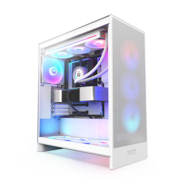 NZXT H7 FLOW RGB - ATX MID TOWER CASE - White