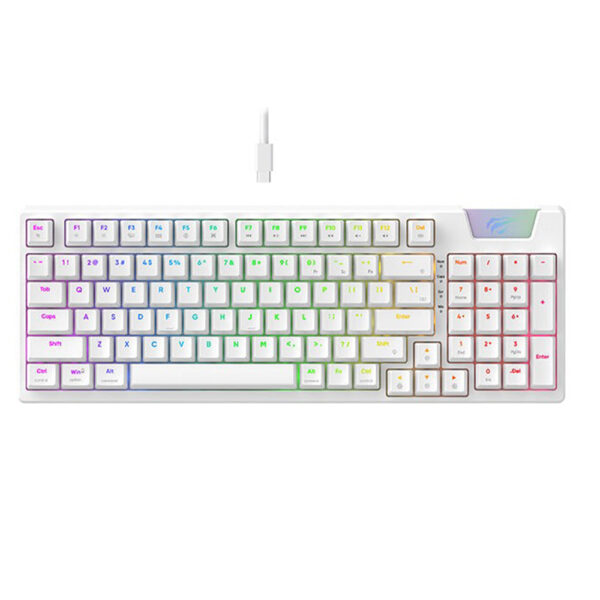 Havit KB885L Hot Swappable Mechanical Keyboard 75% White