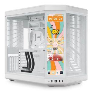 Hyte Y70 Aesthetic Case White Infinite Touch Screen 4K