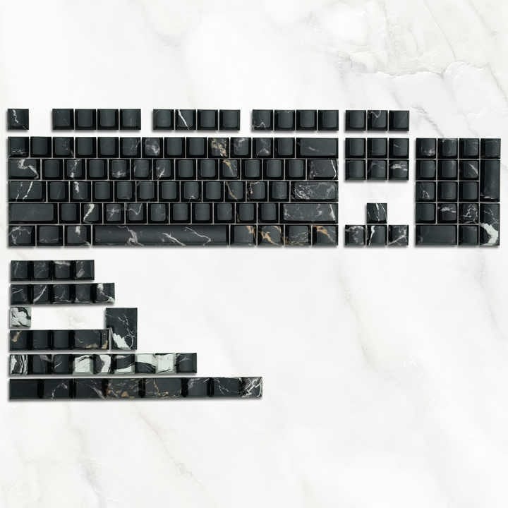 Womier Marble Key Caps Black