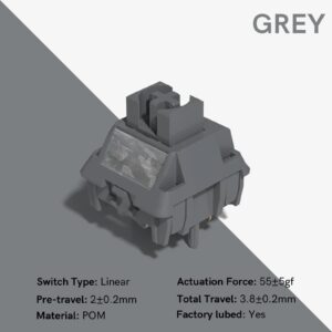 Womier Grey Linear Factory Lubed Switch