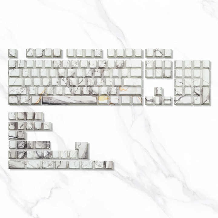 Womier Marble Keycaps White