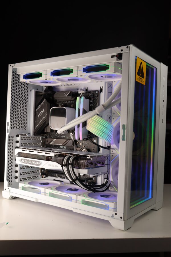 7700 7700XT White Build Neo Qube Custom PC