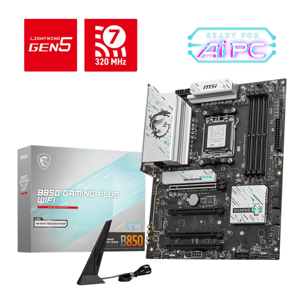 MSI B850 Gaming Plus Wi-Fi USB4 Motherboard