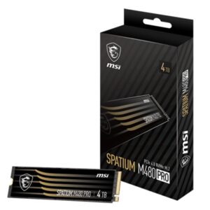 MSI Spatium M480 Pro 4TB 7400MBps M.2 SSD