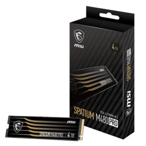 MSI Spatium M480 Pro 4TB 7400MBps M.2 SSD MSI Spatium M480 Pro 4TB 7400MBps M.2 SSD