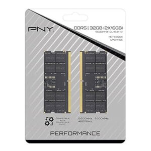 PNY 32GB DDR5 5600MTs Laptop Memory RAM 16x2 GB