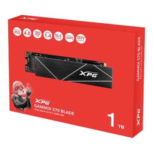 XPG 1TB M.2 SSD S70 7400MBps Gen4 XPG 1TB M.2 SSD S70 7400MBps Gen4