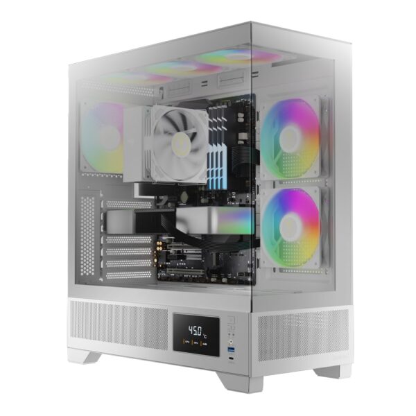 Gamdias Atlas M1 3x RGB Fans Built In White