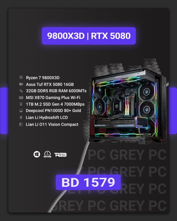 9800X3D 5080 Asus TUF Build