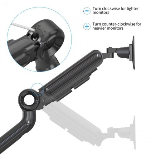 Devo Gaming Monitor Arm - Flexi Pro 1 - Black