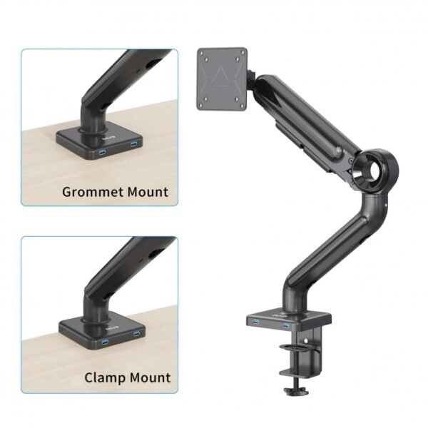 Devo Gaming Monitor Arm - Flexi Pro 1 - Black