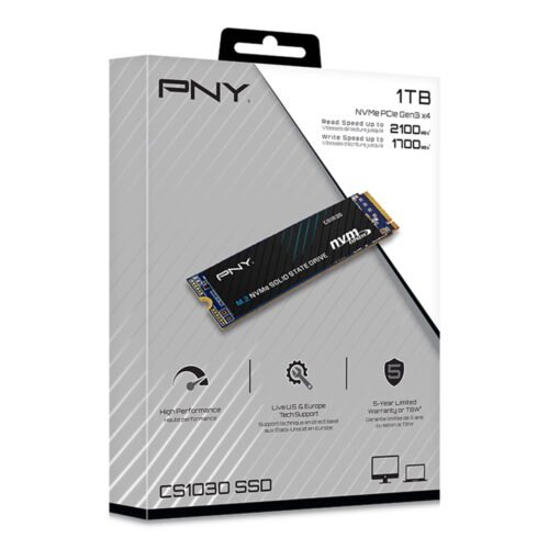 PNY 1TB M.2 SSD 2100MBps CS1030 M.2 NVMe SSD PNY 1TB M.2 SSD 2100MBps CS1030 M.2 NVMe SSD