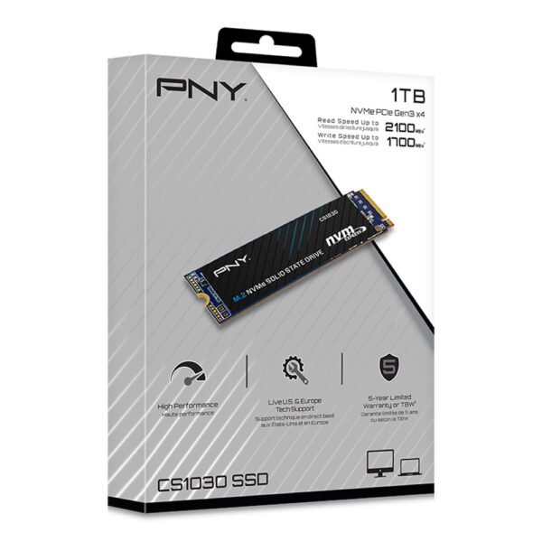 PNY 1TB M.2 SSD 2100MBps CS1030 M.2 NVMe SSD