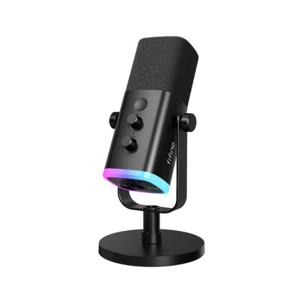 FIFINE AmpliGame AM8 USB/XLR Dynamic Microphone RGB