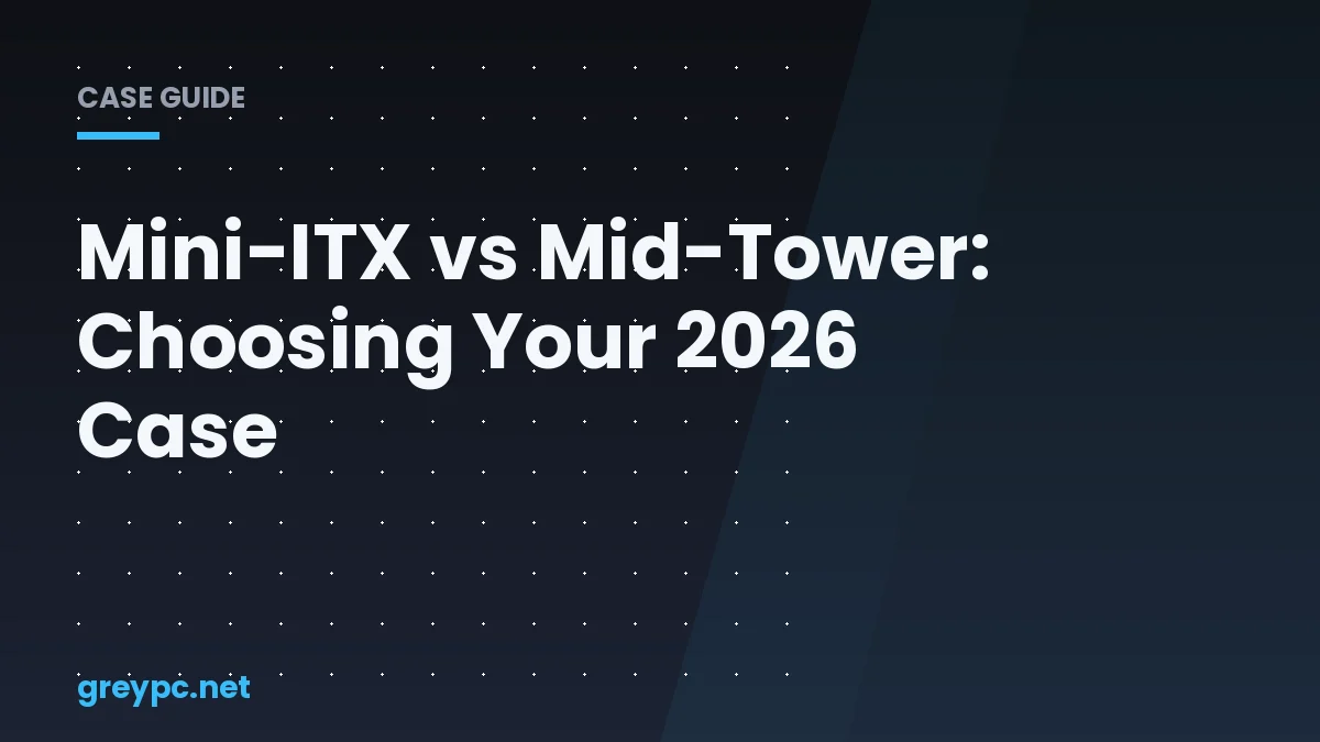 Comparison of Mini-ITX compact case and Mid-Tower case for gaming PCs
