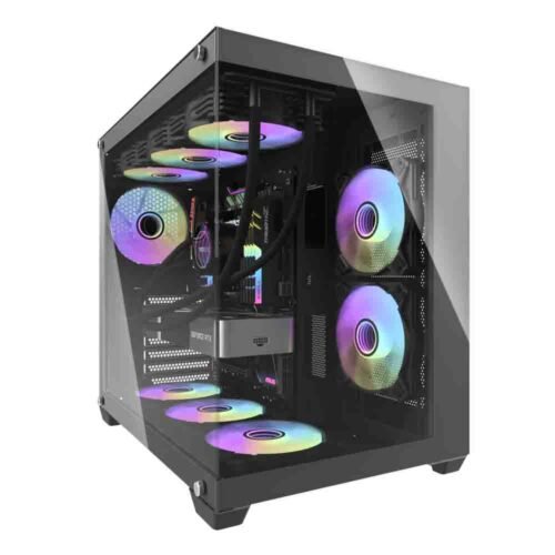 Darkflash C285P V2 Black 7x Fans included RGB Gaming Case Bahrain
