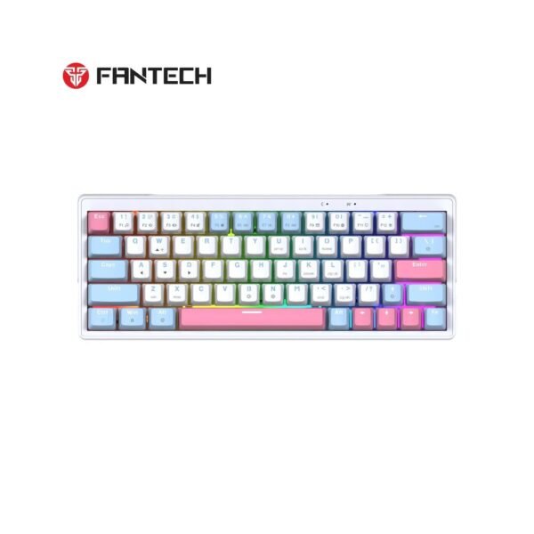 Fantech MK611 X63 AME Wired Mechanical Keyboard - White Blue