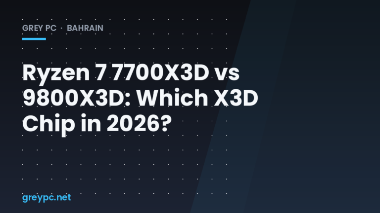 AMD Ryzen 7700X3D and 9800X3D processors side by side for a gaming PC comparison