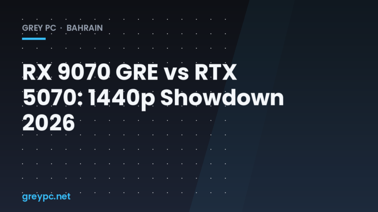 RX 9070 GRE and RTX 5070 graphics cards compared for 1440p gaming performance