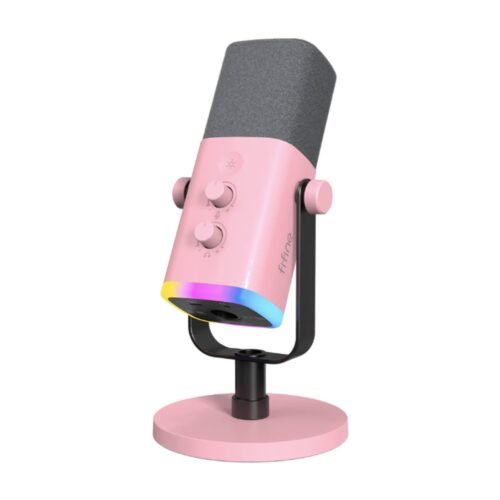 fifine_am8_pink_1000_v2 FIFINE AmpliGame AM8 Pink USB/XLR Dynamic Microphone RGB