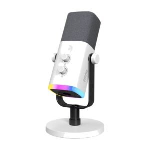 FIFINE AmpliGame AM8 White USB/XLR Dynamic Microphone RGB