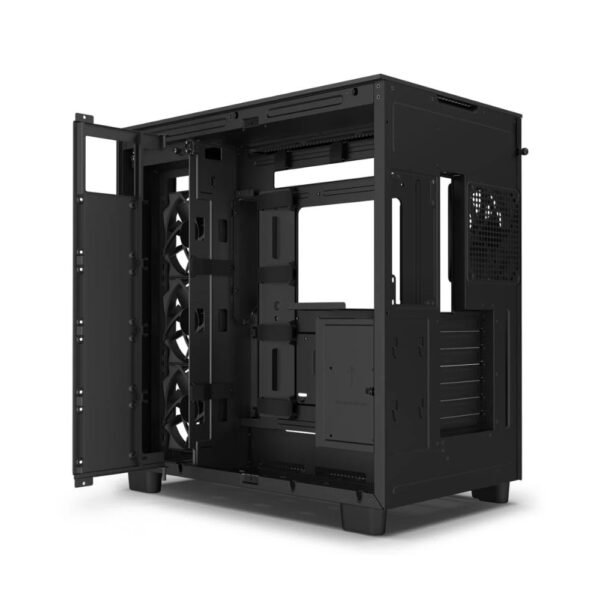 NZXT H9 Flow Black Case 4x Fans Included