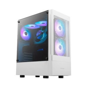 Gamdias Talos E3 Mesh White 3x Fans RGB Included