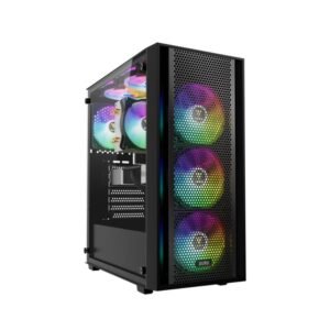 Gamdias Aura GC2 Elite Black 4x Fans RGB Included