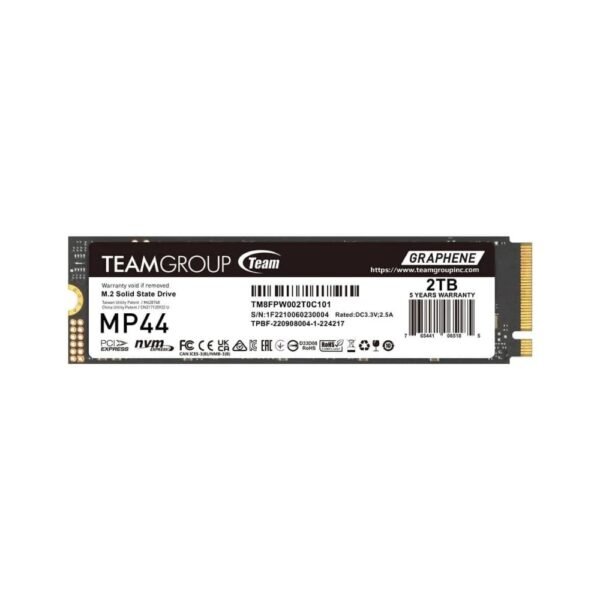 Teamgroup MP44 2TB M.2 SSD 7400 MBps Read Speed