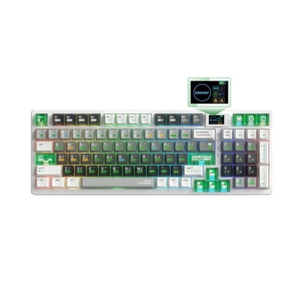 Womier M90 96% Wireless Custom Keyboard with Display White