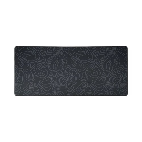 Womier Topographic Themed Large Desk Mat Black