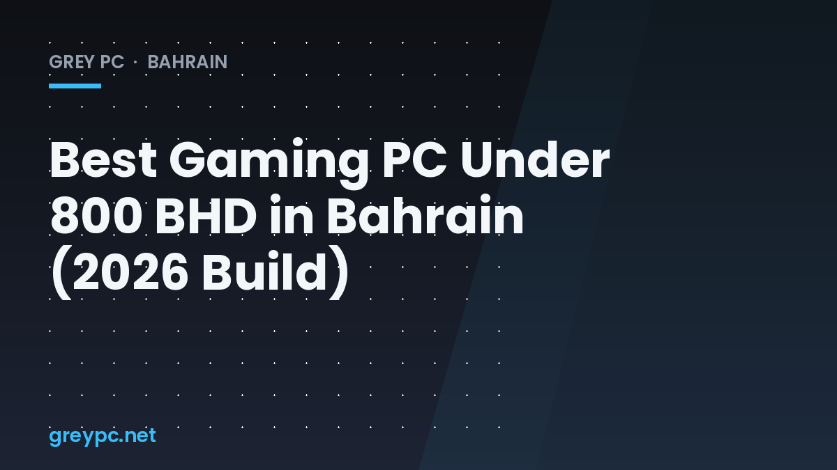 Budget gaming PC tower with RGB fans built for under 800 BHD in Bahrain