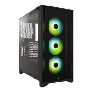 Corsair iCUE 4000X RGB Tempered Glass Mid-Tower ATX Case (Black)