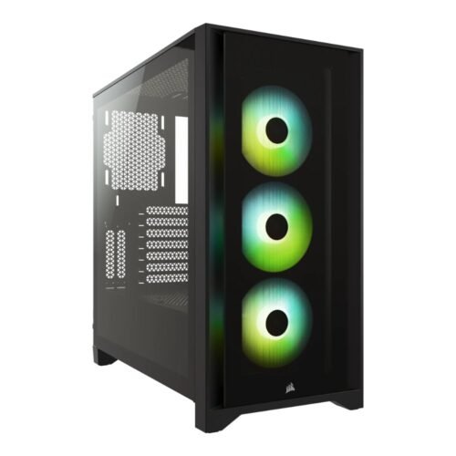 Corsair iCUE 4000X RGB Tempered Glass Mid-Tower ATX Case (Black)