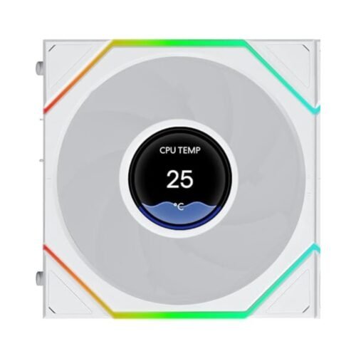 LIAN LI UNI FAN TL-LCD 120mm Reverse Edition White Single Pack